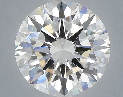6.06 carat round lab grown diamond F color VVS2 clarity