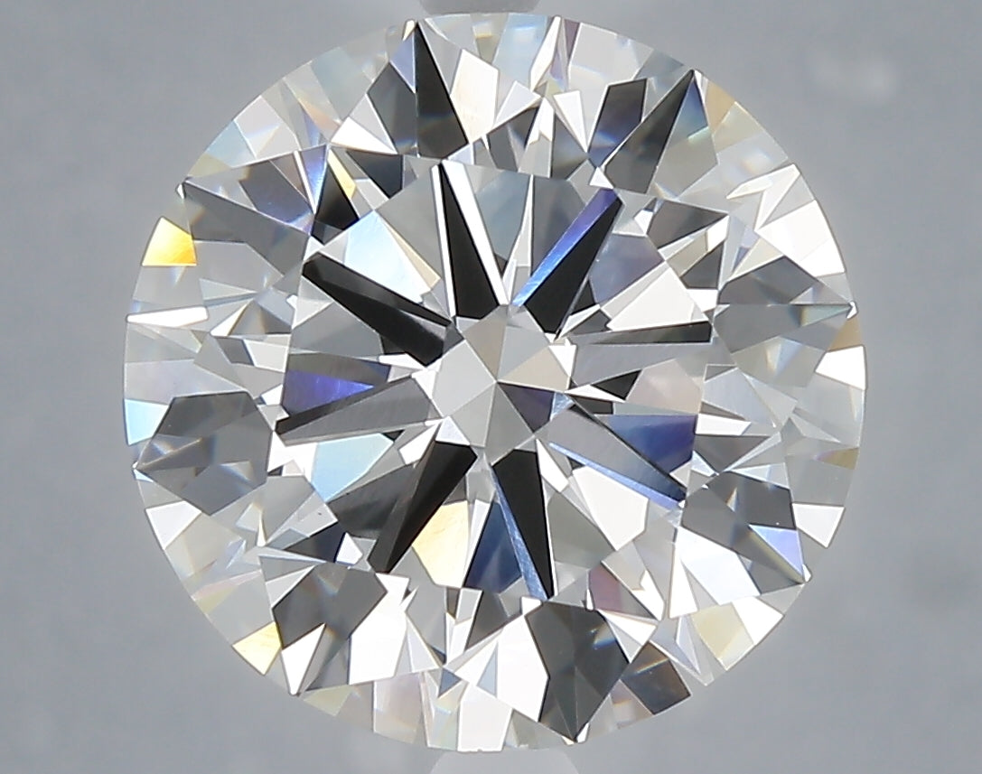 6.06 carat round lab grown diamond E color VVS2 clarity