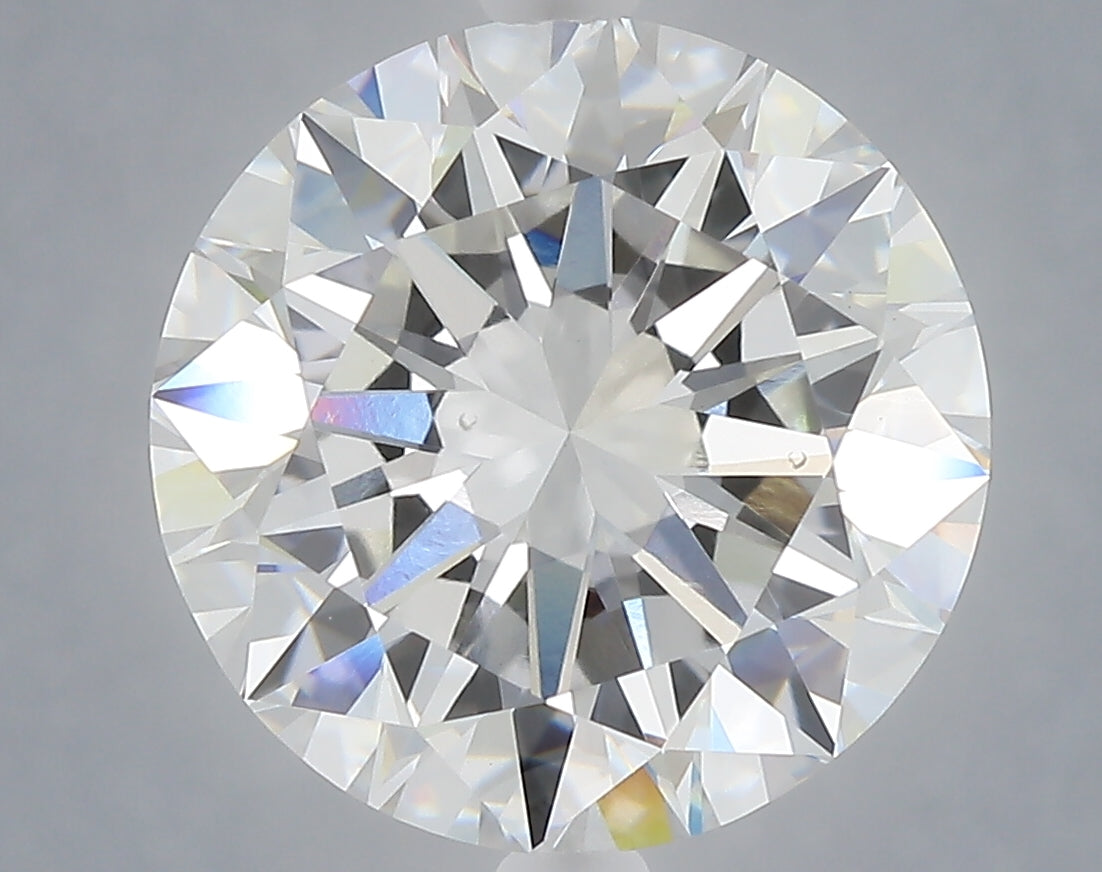 6.02 carat round lab grown diamond F color VS1 clarity