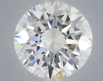 6.02 carat round lab grown diamond F color VS1 clarity