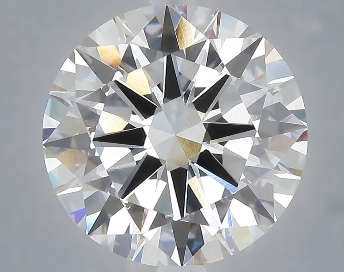 6.03 carat round lab grown diamond E color VVS2 clarity
