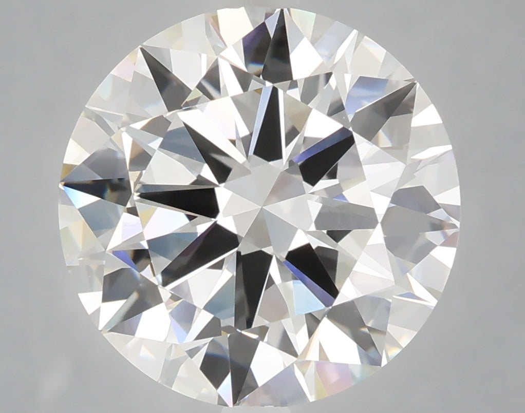6.04 carat round lab grown diamond E color VVS2 clarity