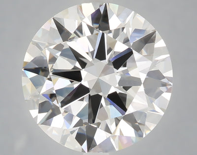 6.04 carat round lab grown diamond E color VVS2 clarity