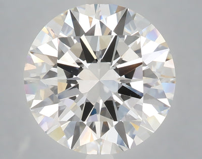 6.05 carat round lab grown diamond F color VVS2 clarity