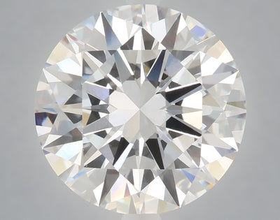 6.02 carat round lab grown diamond F color VVS2 clarity