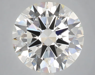 6.03 carat round lab grown diamond F color VVS2 clarity