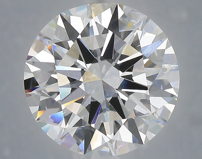 6.04 carat round lab grown diamond E color VVS2 clarity