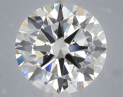 6.00 carat round lab grown diamond F color VVS2 clarity