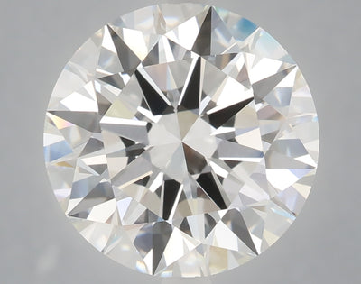 6.08 carat round lab grown diamond F color VVS2 clarity