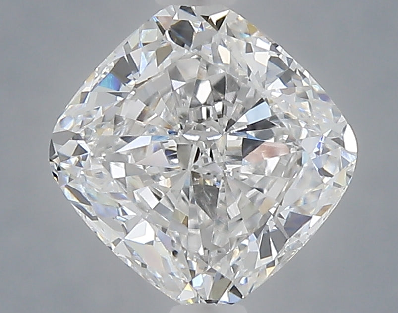 1.57 carat cushion lab grown diamond E color VVS2 clarity