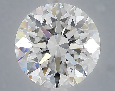 6.01 carat round lab grown diamond F color VVS2 clarity