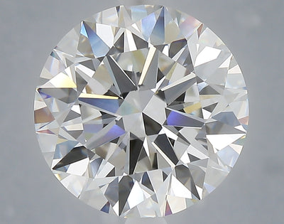 6.04 carat round lab grown diamond F color VVS2 clarity