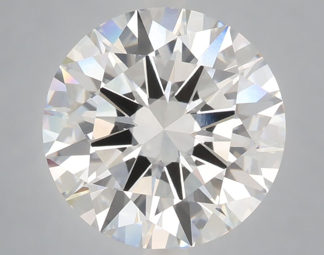6.05 carat round lab grown diamond F color VVS2 clarity