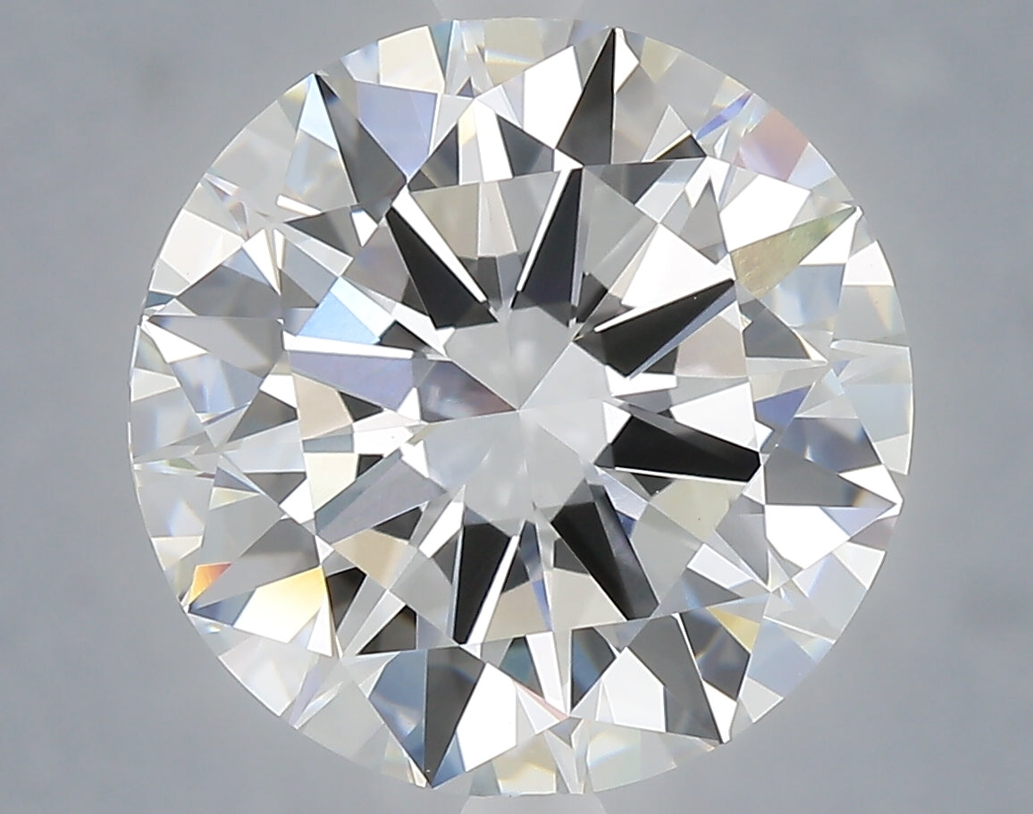 6.05 carat round lab grown diamond E color VVS2 clarity