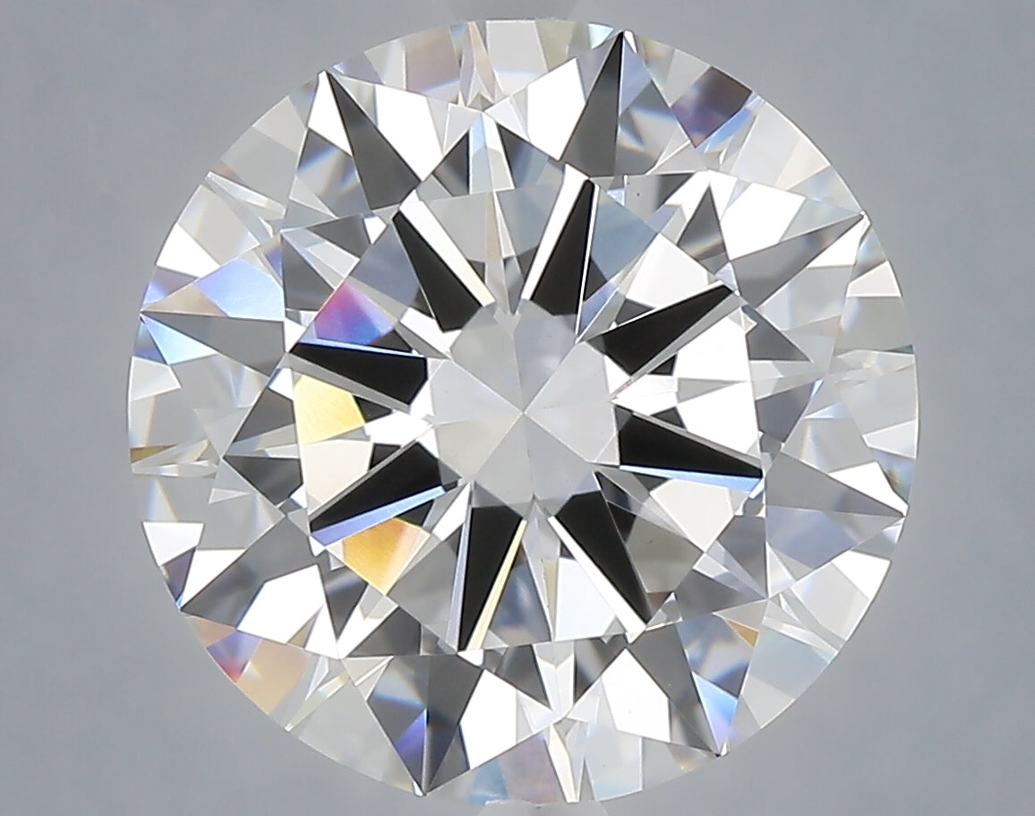 6.09 carat round lab grown diamond E color VVS2 clarity