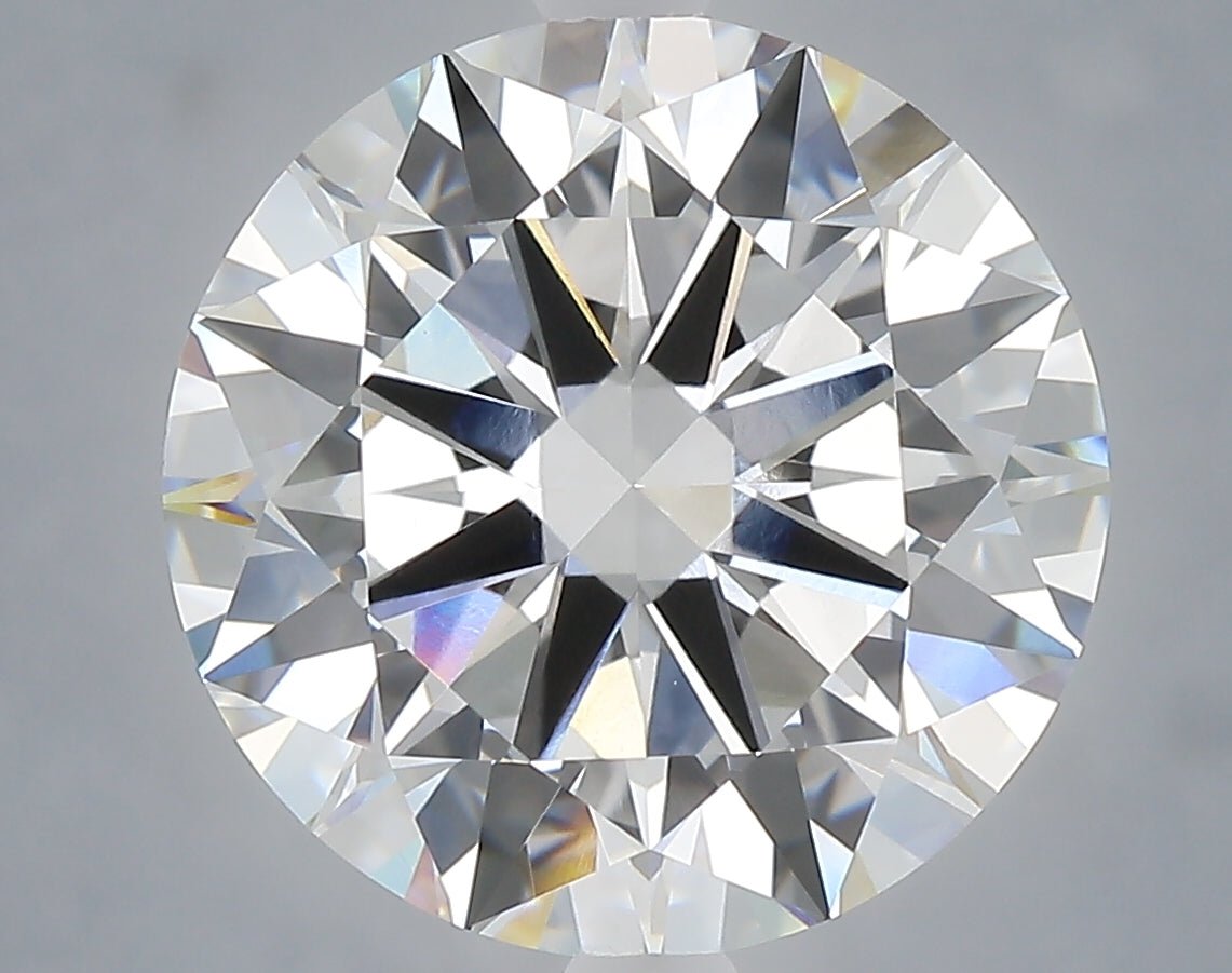 6.02 carat round lab grown diamond E color VVS2 clarity