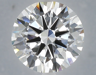 6.02 carat round lab grown diamond F color VVS2 clarity