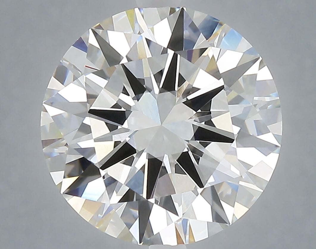6.00 carat round lab grown diamond F color VVS2 clarity