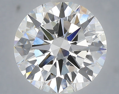 6.03 carat round lab grown diamond F color VVS2 clarity