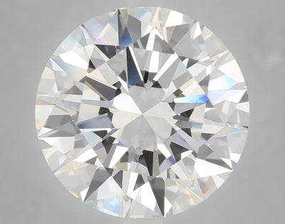 6.02 carat round lab grown diamond F color VVS2 clarity