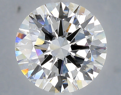 6.01 carat round lab grown diamond F color VVS2 clarity