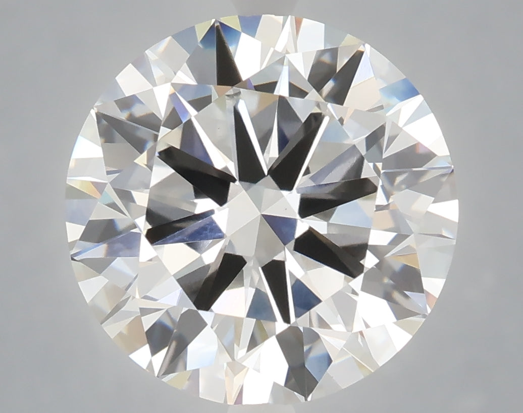 6.01 carat round lab grown diamond E color VVS2 clarity