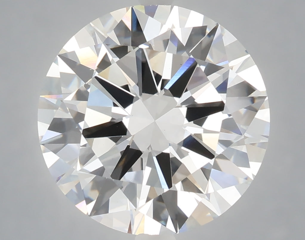5.74 carat round lab grown diamond E color VS1 clarity