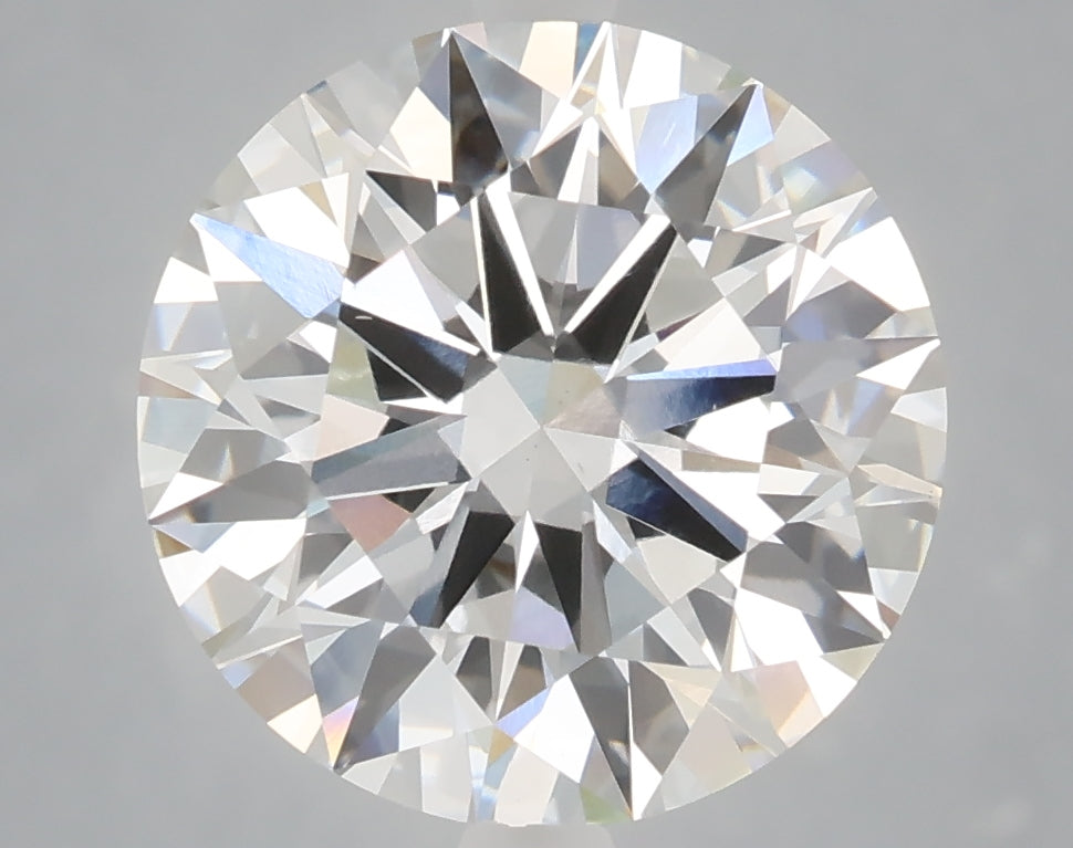 5.05 carat round lab grown diamond F color VS1 clarity