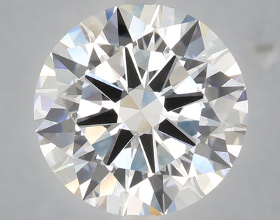 6.03 carat round lab grown diamond F color VVS2 clarity