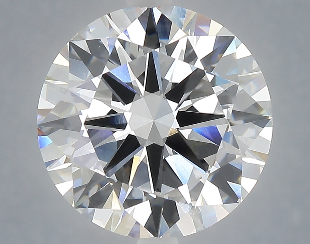 6.01 carat round lab grown diamond E color VVS2 clarity