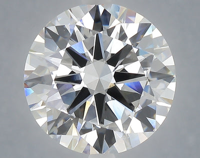 6.01 carat round lab grown diamond E color VVS2 clarity
