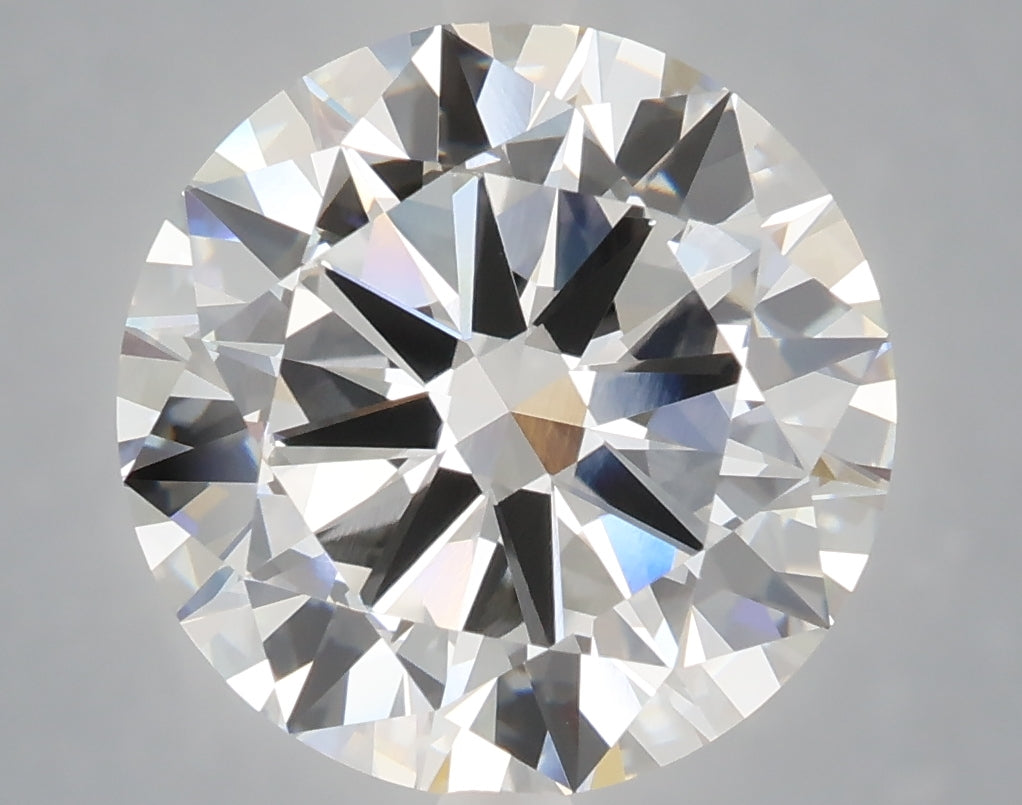 6.01 carat round lab grown diamond F color VVS2 clarity