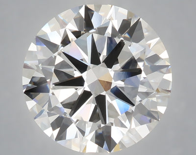 6.01 carat round lab grown diamond F color VVS2 clarity