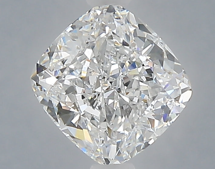 1.57 carat cushion lab grown diamond E color VS1 clarity
