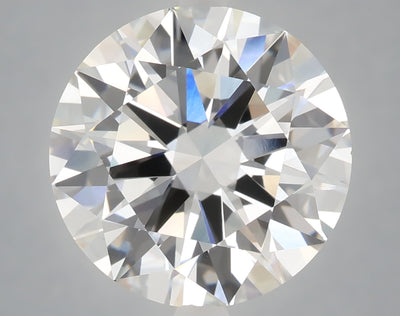 6.05 carat round lab grown diamond F color VVS2 clarity