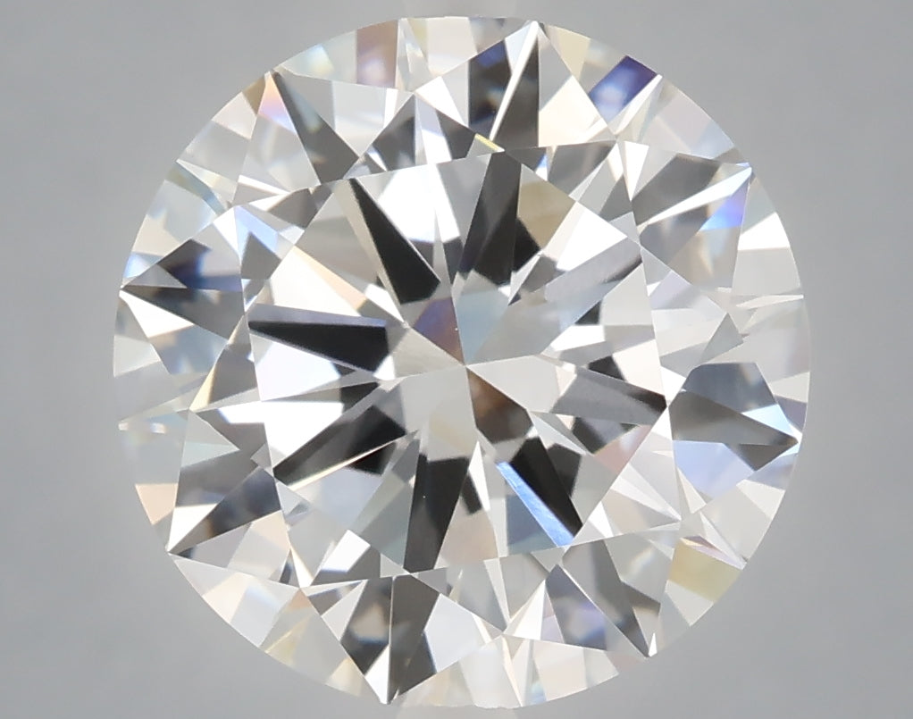 6.01 carat round lab grown diamond E color VVS2 clarity