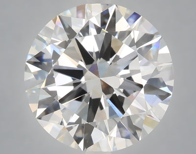 6.01 carat round lab grown diamond E color VVS2 clarity