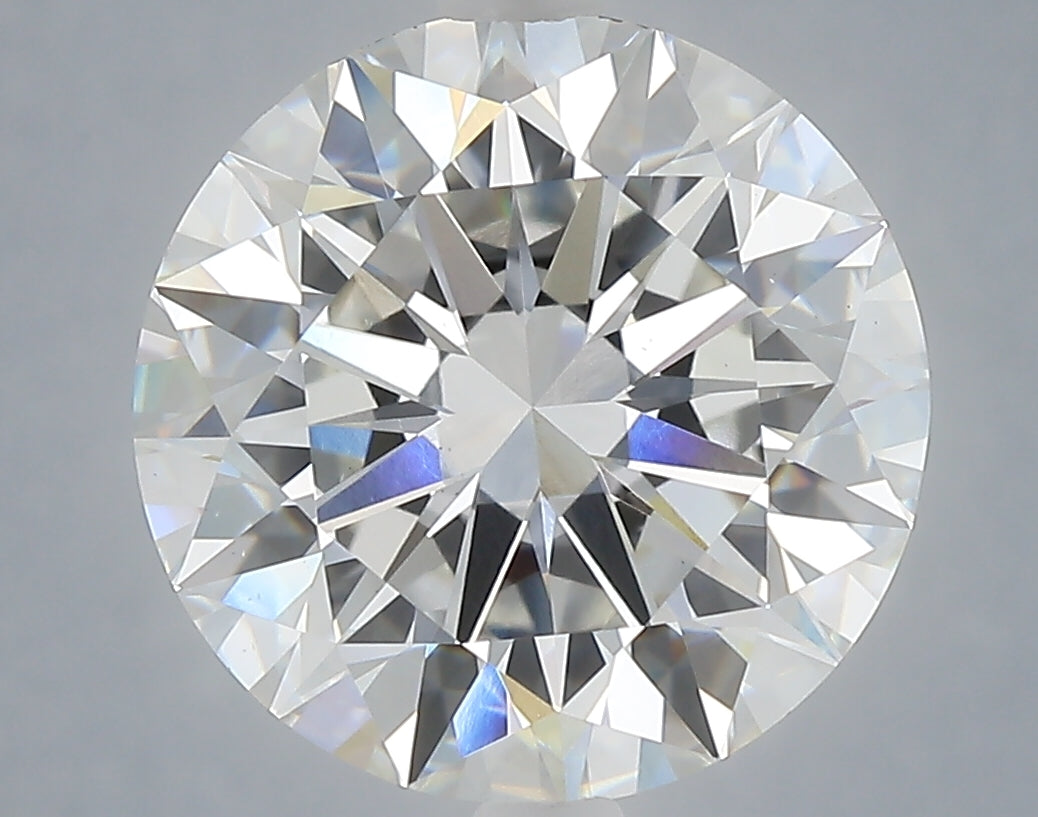 6.04 carat round lab grown diamond F color VS1 clarity
