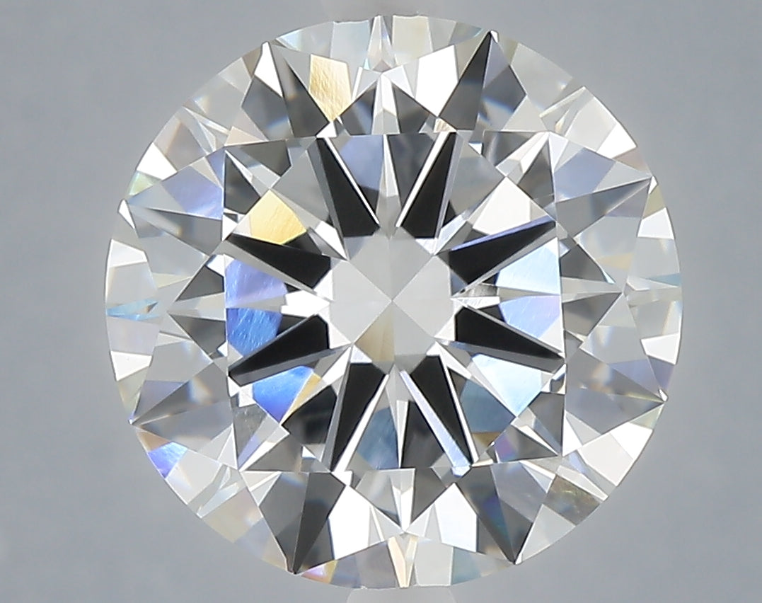 6.01 carat round lab grown diamond E color VVS2 clarity