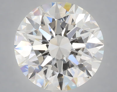 6.04 carat round lab grown diamond F color VVS2 clarity