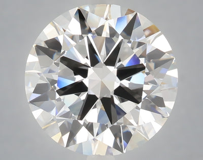 6.01 carat round lab grown diamond F color VVS2 clarity