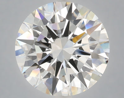 6.06 carat round lab grown diamond F color VVS2 clarity