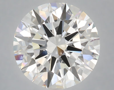 6.03 carat round lab grown diamond F color VVS2 clarity