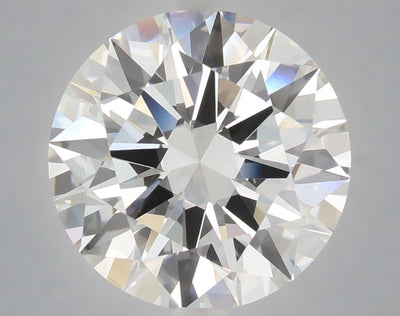 6.02 carat round lab grown diamond F color VVS2 clarity