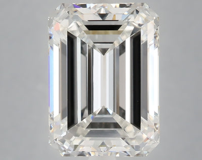 6.01 carat emerald lab grown diamond F color VS1 clarity