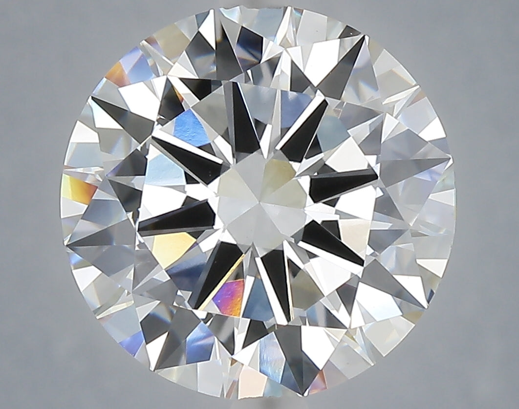 6.01 carat round lab grown diamond E color VVS2 clarity