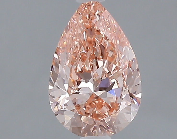 1.02 carat fancy vivid pink pear lab grown diamond VS1 clarity