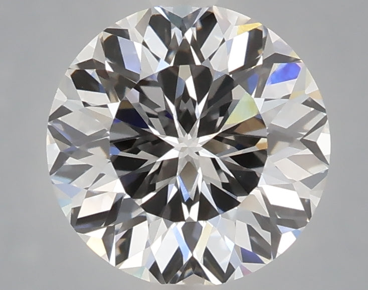 2.28 carat round lab grown diamond E color VVS2 clarity