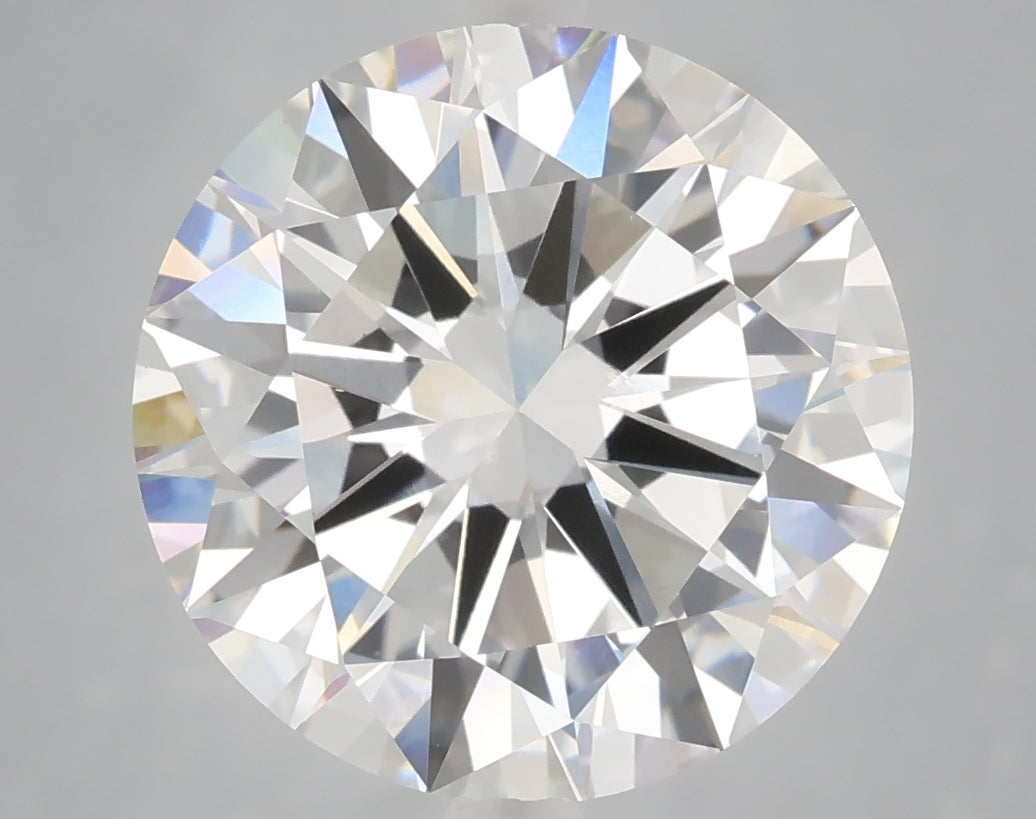 6.03 carat round lab grown diamond E color VVS2 clarity