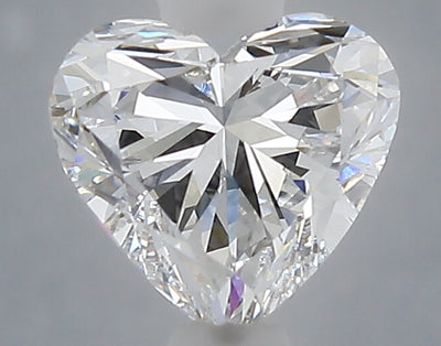 1.04 carat heart lab grown diamond E color VS1 clarity